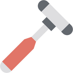 Vector Icon Reflex Hammer, Hammer, Emergency, Health, Physiotherapy