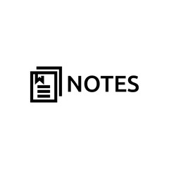 Obraz premium notepad vector, icon or logo sign symbol illustration