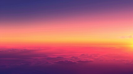 Fototapeta premium A Breathtaking Sunset Sky Above Clouds
