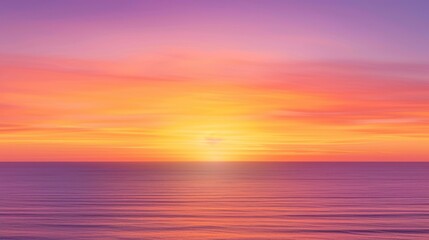 Obraz premium Serene Sunset Over the Ocean