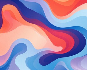 Fototapeta premium atmospheric swirls flat design front view dynamic patterns animation Complementary Color Scheme