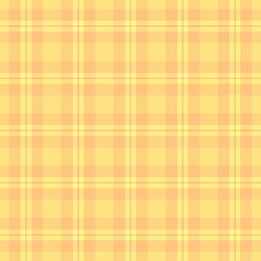 Gingham seamless pattern in yellow and red.Checkered tartan plaid with twill weave repeat pattern. Geometric graphic vector illustration background design for fabric and print. 