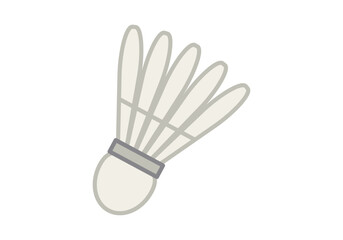 Volante de Badminton en fondo blanco