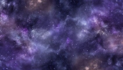 Obraz premium Stunning Purple and Blue Starry Nebula in Deep Space