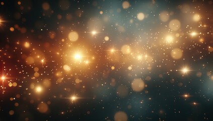 Fototapeta premium Vibrant Background of Colorful Particles Creating a Magical Atmosphere