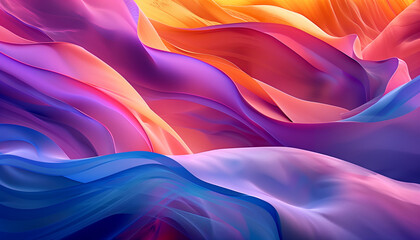 Obraz premium Multicolor Wavy Design