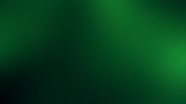 Moving abstract blurred dark green background. Background animation, producing smooth color transitions