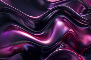 Obraz premium Abstract dark smooth liquid waves futuristic