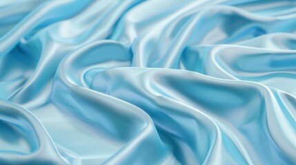 Obraz premium Blue silk material texture, colored print texture, texture for clothing materials