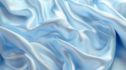 Obraz premium Blue silk material texture, colored print texture, texture for clothing materials
