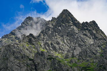 Summer alpine landscape in Tatra Mountains, Slovakia, Europe