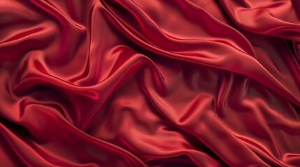 Obraz premium Red silk material texture, colored print texture, texture for clothing materials