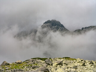 Alpine summer landscape in Tatra Mountains, Slovakia, Europe
