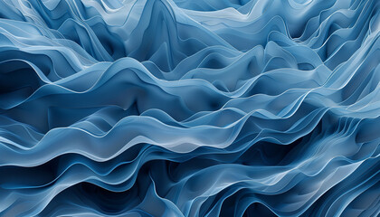 Obraz premium Blue Abstract Waves