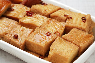 厚揚げとさつま揚げの煮物