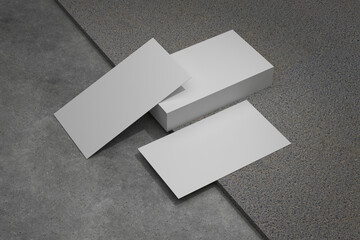 3D rendering Business and ID card  for the best presentation of your product mockups