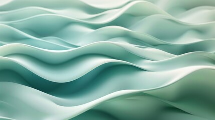 Obraz premium Abstract Green Wavy Texture