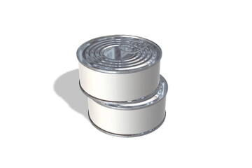 3D rendering Canned Food for the best presentation of your product mockups