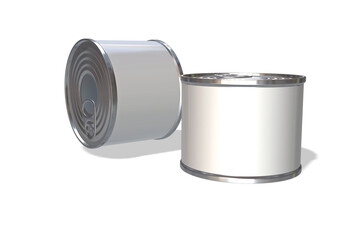 3D rendering Canned Food for the best presentation of your product mockups