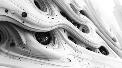 A black and white grayscale header featuring line art vector design. Ideal for blog posts on enterprise architecture, combining abstract art with professional aesthetics.