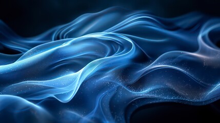 Fototapeta premium blue lines on a dark background form a sleek, simplistic visual, emphasizing contrast and elegance. Perfect for contemporary design projects