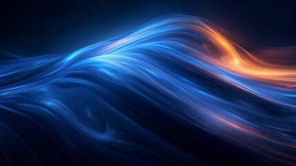 blue lines on a dark background form a sleek, simplistic visual, emphasizing contrast and elegance. Perfect for contemporary design projects