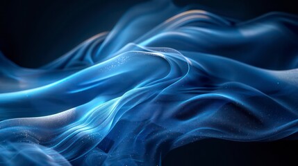 Obraz premium Light blue parallel lines against a black backdrop create a smooth, clean pattern with a modern, minimalist aesthetic. Ideal for digital designs and backgrounds.