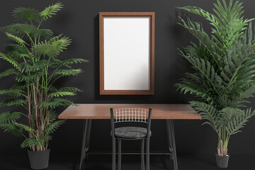 Fototapeta premium 3D rendering Ficture Frame for the best presentation of your product mockups