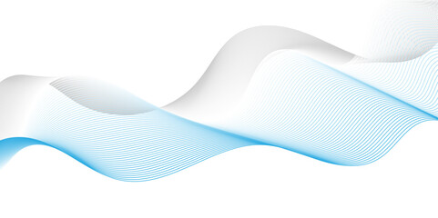 Vector minimal technology diagonal blue blend line dynamic frequency flow futuristic smooth digital creative wave blend pattern background. abstract swoosh speed wave lines modern stream background.