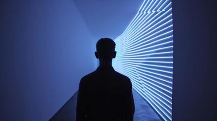 AIdriven art installations use ethereal light and sound to react to viewers emotions
