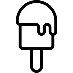 Vector Icon Popsicle, Food and Restaurant, Ice Cream Stick, Dessert, summer, Sweet