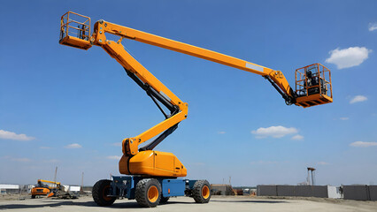 Mobile crane, large lifting weight, lifting power cargo with port heavy lift cranes A crane on a large cargo ship docks loading a new passenger train at Laem Chabang Port ai generative..