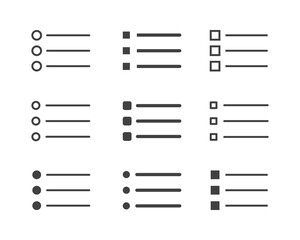 Hamburger menu icon, buttons for website, UI navigation, mobile app, presentation. Vector design elements and user Interface icons.