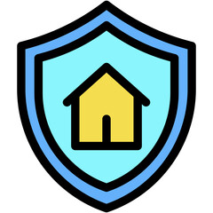 Vector Icon Home Insurance, Insurance, Architecture And City, Real Estate, Home, Shield