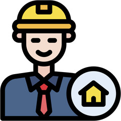 Vector Icon Engineer, Civil, Architect, Profession, Constructor, Professions And Jobs
