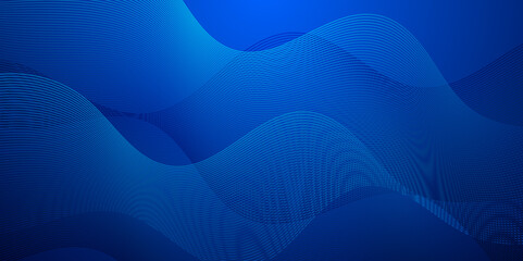 Vector minimal technology diagonal blue blend line dynamic frequency flow futuristic smooth digital creative wave blend pattern background. abstract swoosh speed wave lines modern stream background.