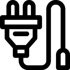 power cable icon. vector line icon for your website, mobile, presentation, and logo design.