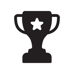 Trophy icon. Trophy cup, winner cup, victory cup icon. Reward symbol sign for web and mobile.