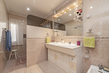 You should consider the available space in the bathroom and choose furniture that fits it