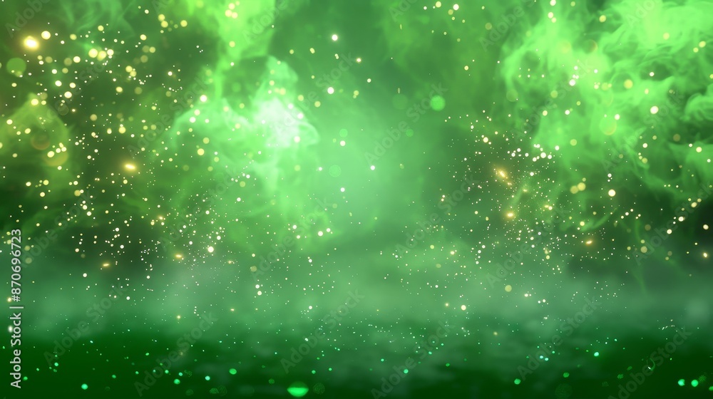 Poster spark element animation loop on green screen
