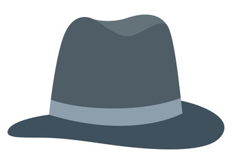 Classic man hat simple icon