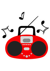 Music tape recorder simple icon