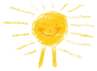 PNG Sun drawing white background creativity.