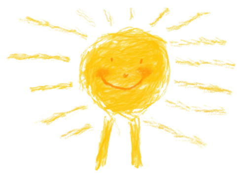 PNG Sun drawing white background creativity. - Powered by Adobe