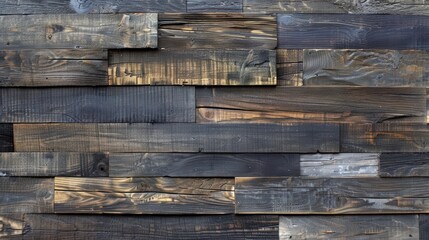 Weathered wood paneling