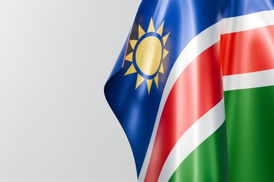 Namibia Flag Copy Space design 3d Illustration Stock Image 