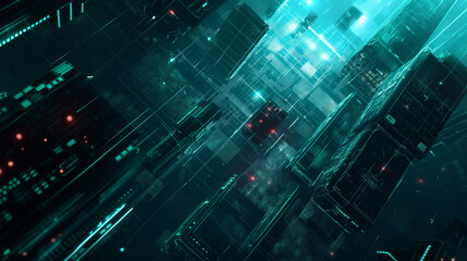 modern digital cyber tech background, wallpaper 