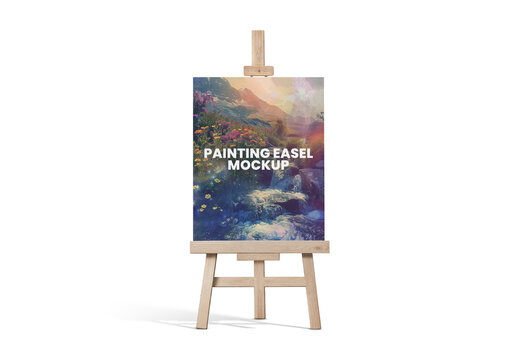 Painting Easel Mockup
