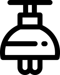 lamp icon. vector line icon for your website, mobile, presentation, and logo design.