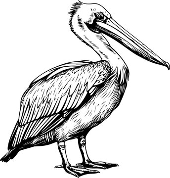 recommend clip art: Pelican drawing clipart design illustration